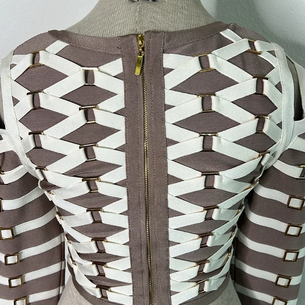 Elastic Bandage Zip Up Top - Picture 4 of 4